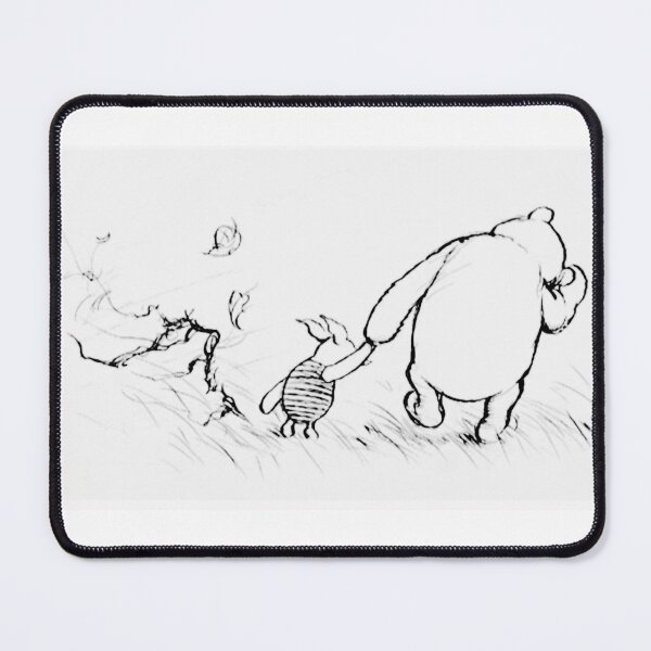 Item preview, Pooh and Piglet walking in the wind. designed and sold by jamiestarr.