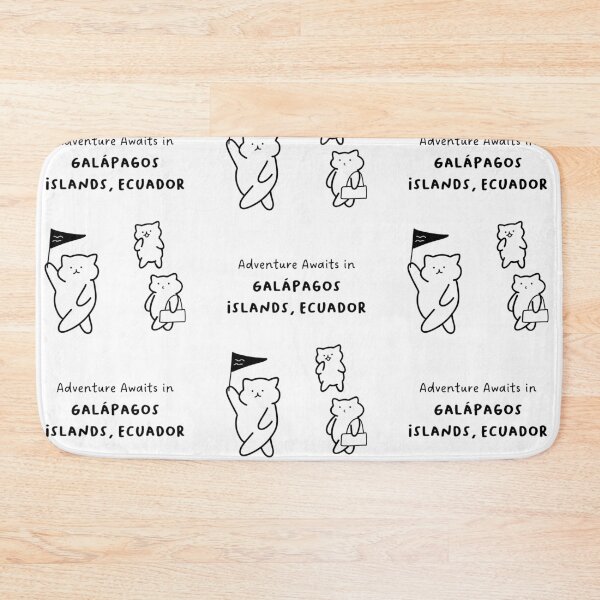 Item preview, Adventure Awaits in Galápagos Islands, Ecuador | Cute Cat Characters in Minimalist Line Art designed and sold by RM-Journey.