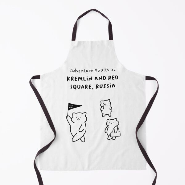 Item preview, Adventure Awaits in Kremlin and Red Square, Russia | Cute Cat Characters in Minimalist Line Art designed and sold by RM-Journey.