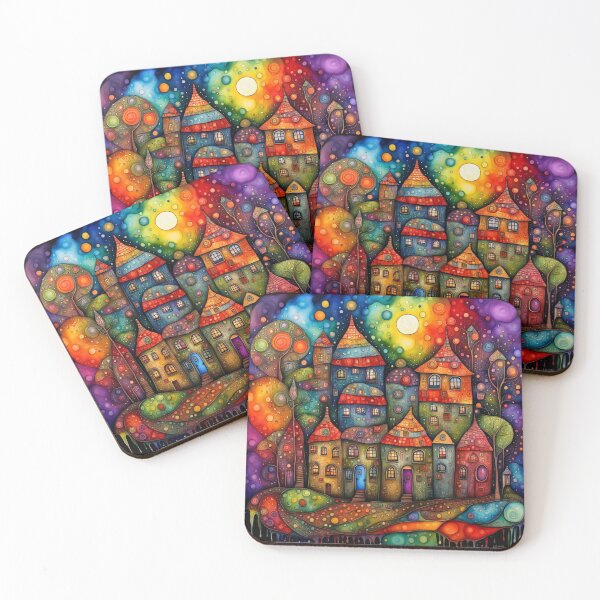 Item preview, Colorful Town designed and sold by Junipurr’s Corner .