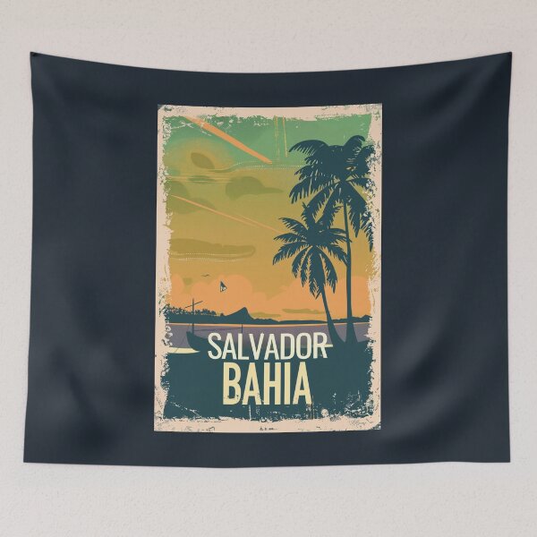 Item preview, A Vintage Travel Illustration of Salvador - Bahia - Brazil  designed and sold by GoodOldVintage.
