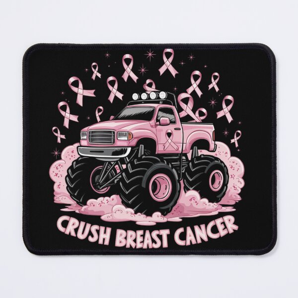 Item preview, Crush Breast Cancer Awareness Monster Truck  designed and sold by 4uoffers.