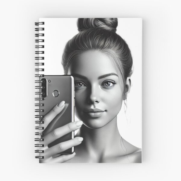 Item preview, Stunning Selfie: Monochrome Beauty designed and sold by horizonsfantasy.