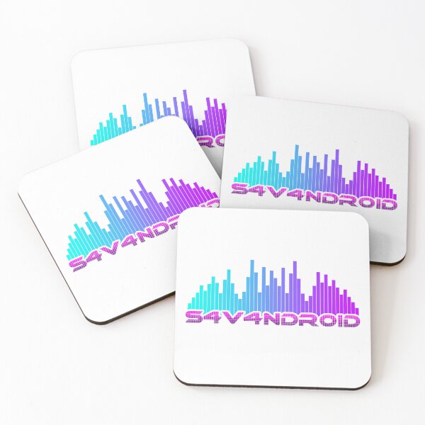 Item preview, S4V4NDR0iD Logo (Music bars) (Smaller logo, Whitebackground ) designed and sold by S4V4NDR0iD.