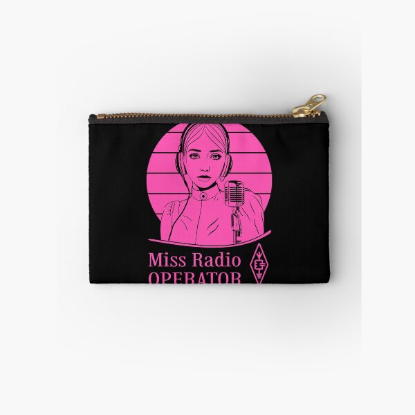 Item preview, Miss Radio Operator - pink on dark (black) designed and sold by tuzlay.