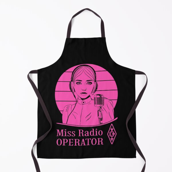 Item preview, Miss Radio Operator - pink on dark (black) designed and sold by tuzlay.