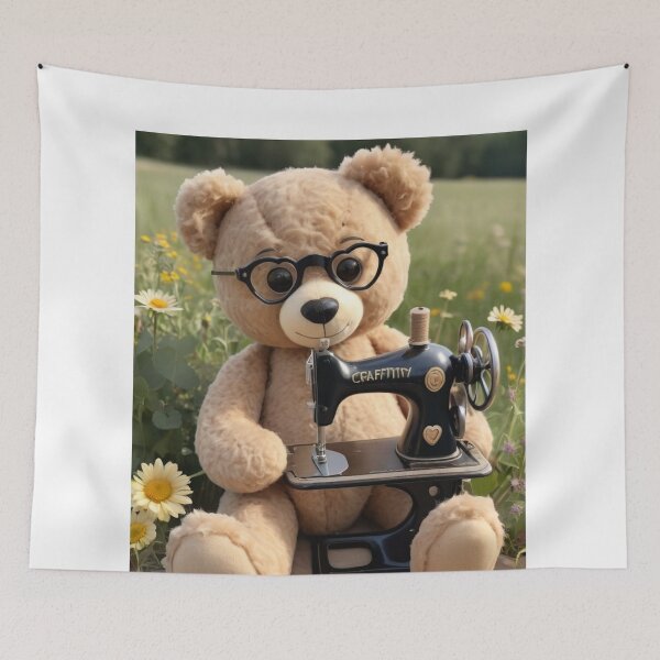 Item preview, A bear with sewing machine designed and sold by Designfs.