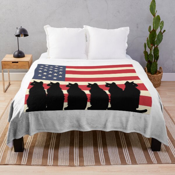 Item preview, Patriotic Paws: Cat Silhouettes Flag Design designed and sold by Colorful-Garden.