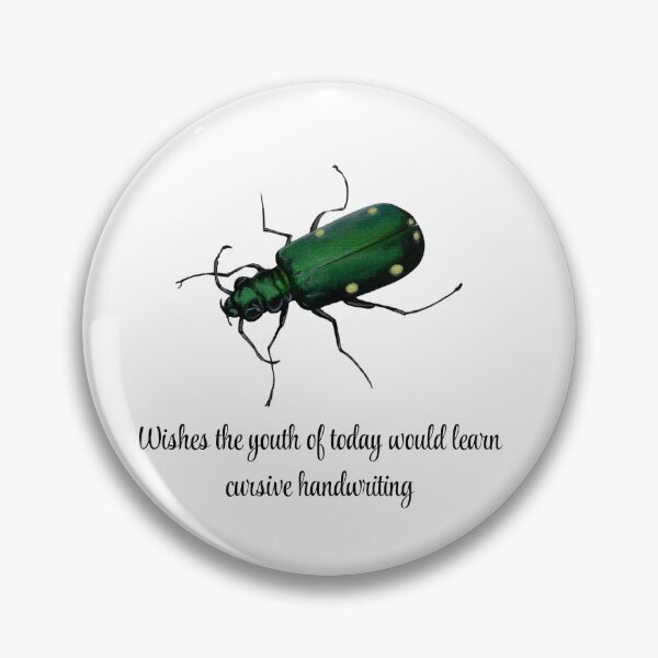 Item preview, Wishes the youth of today would learn cursive handwriting - Beetle designed and sold by David Irvine.