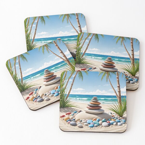 Item preview, Zen Garden on the Beach with the Ocean designed and sold by BougieSouthern.