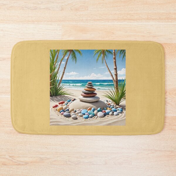 Item preview, Zen Garden on the Beach with the Ocean designed and sold by BougieSouthern.