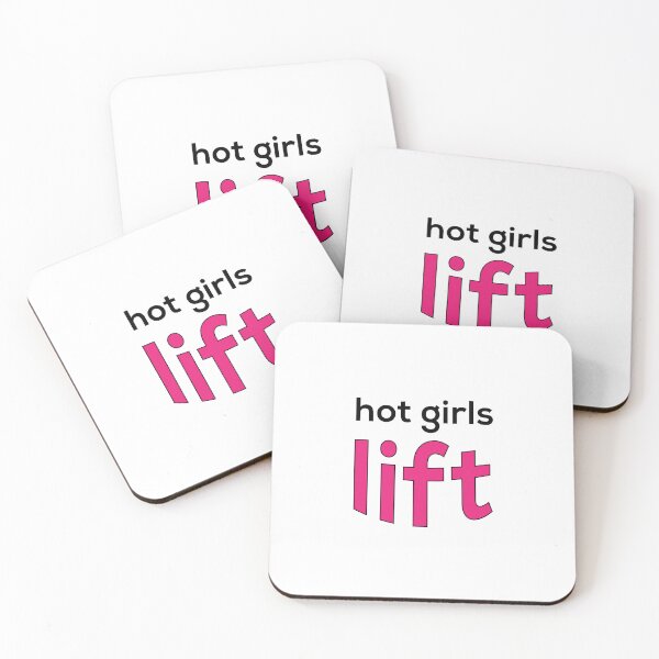 Item preview, Hot Girls Lift designed and sold by thepinkbarbell.
