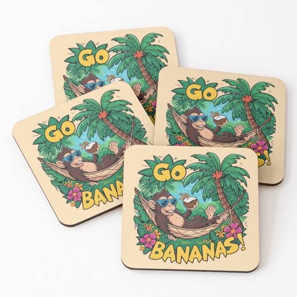 Item preview, Monkey - Go Bananas designed and sold by 123ks.