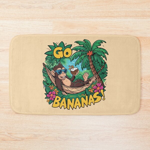 Item preview, Monkey - Go Bananas designed and sold by 123ks.
