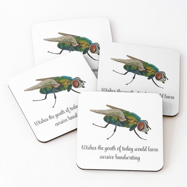 Item preview, Wishes the youth of today would learn cursive handwriting - Fly designed and sold by David Irvine.