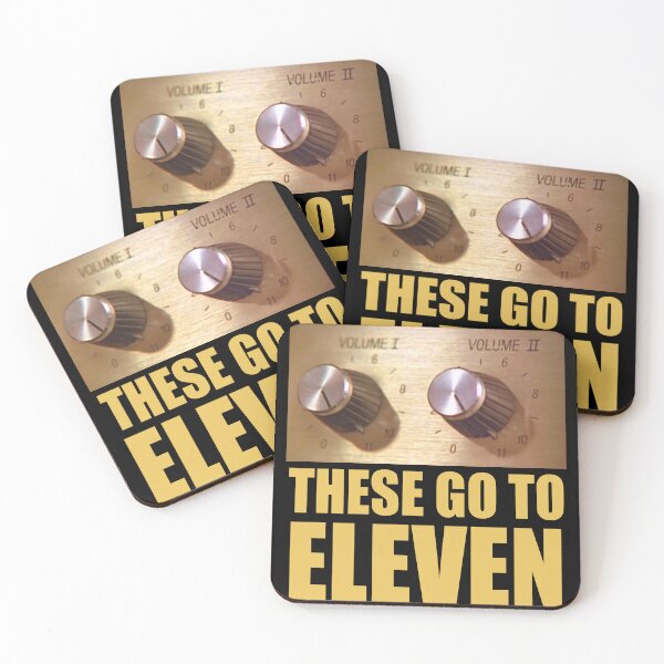 Item preview, These go to Eleven - gold volume knobs designed and sold by Kludoman.