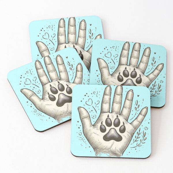 Item preview, Pawprint in hand designed and sold by Vkinsify.
