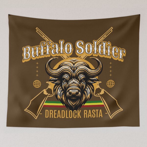 Item preview, Buffalo Soldier Dreadlock Rasta designed and sold by SavvyEarth.
