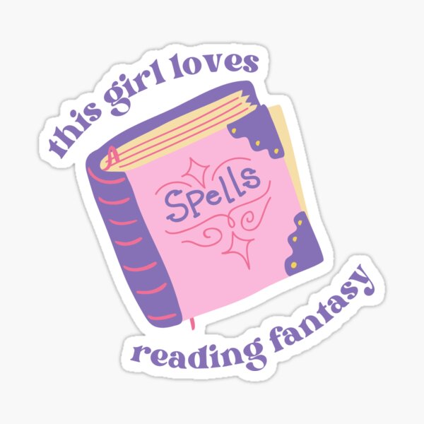 Item preview, This girl loves reading fantasy designed and sold by HarukaIchigo.