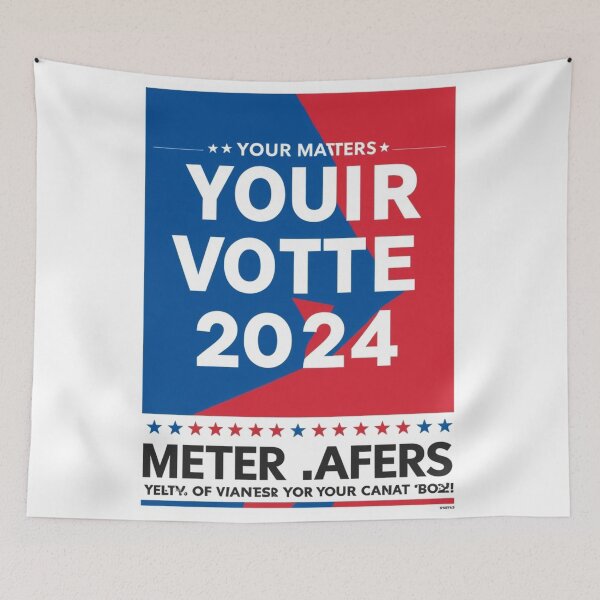 Item preview, Your Vote Matters 2024 Campaign Poster designed and sold by merve02shop.