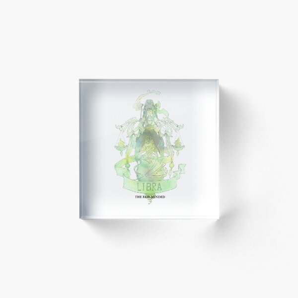 Libra, The Fair-minded Acrylic Block