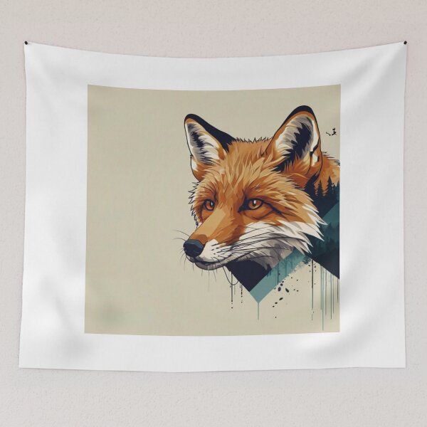 Item preview, fox head designed and sold by Designfs.