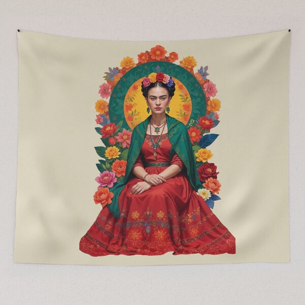 Item preview,  Frida Kahlo Red Rose ,Frida Kahlo Mandala designed and sold by TeeARTHY.