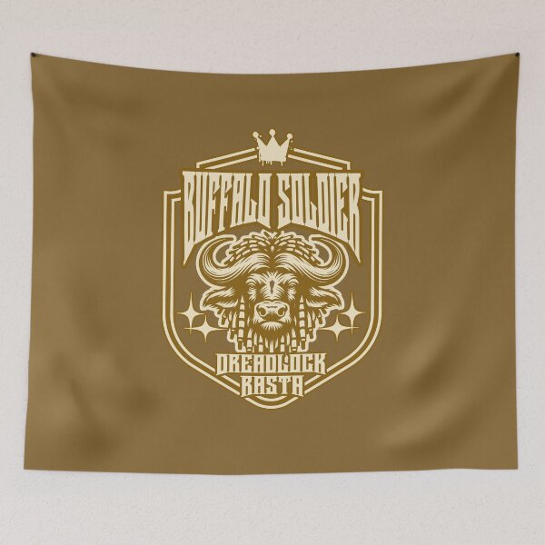 Item preview, Buffalo Soldier Dreadlock Rasta designed and sold by SavvyEarth.
