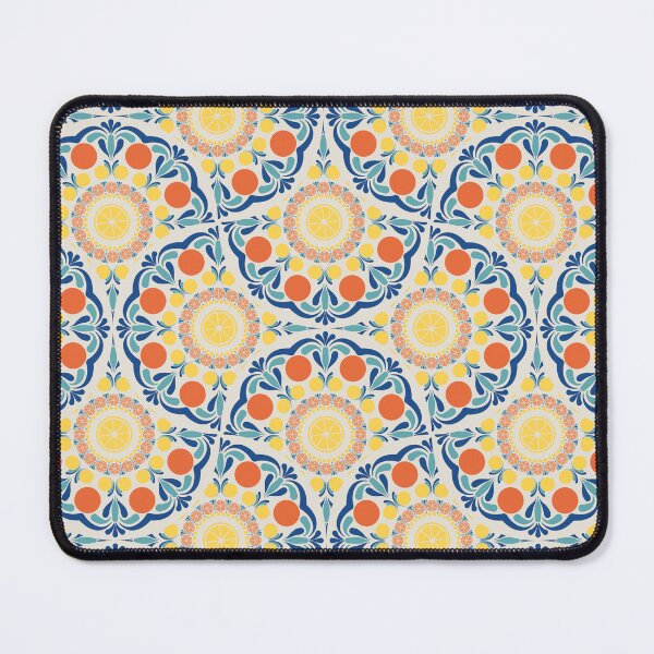 Item preview, Aegean Summer Oranges And Lemons Art Deco Fans designed and sold by Triplicate Limited.