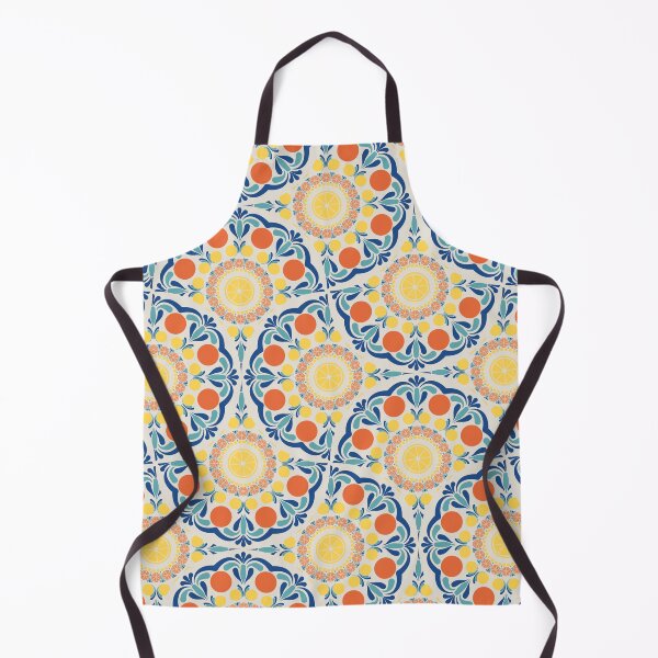 Item preview, Aegean Summer Oranges And Lemons Art Deco Fans designed and sold by Triplicate Limited.