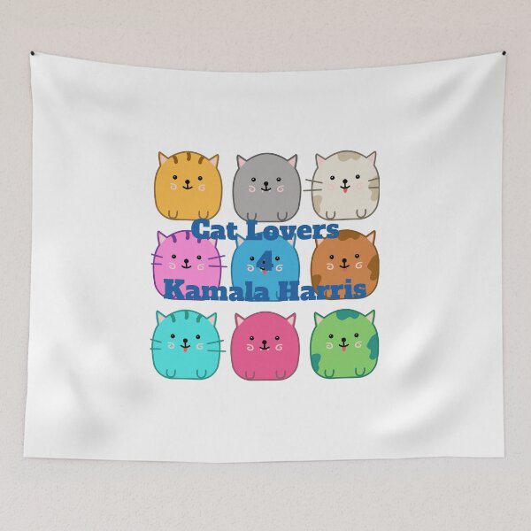 Item preview, blue Cat Lovers 4 Kamala Harris designed and sold by KATKattalestv.