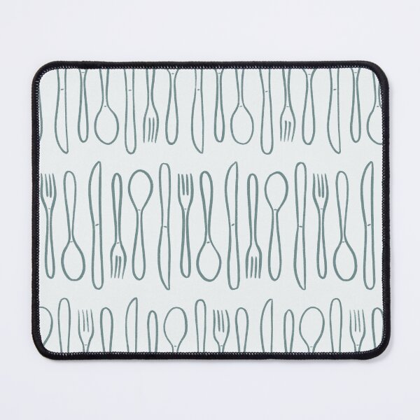 Item preview, Kitchen Cutlery & Silverware Pattern in Cool Gray designed and sold by srsig designs.