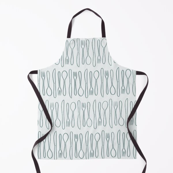 Item preview, Kitchen Cutlery & Silverware Pattern in Cool Gray designed and sold by srsig designs.