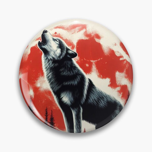 Item preview, Wolf howling at the moon #3 designed and sold by JALNERVION SHOP.