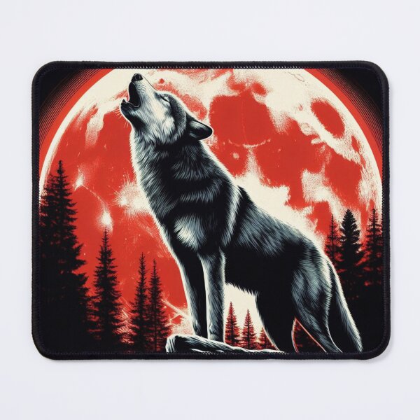 Item preview, Wolf howling at the moon #3 designed and sold by JALNERVION SHOP.