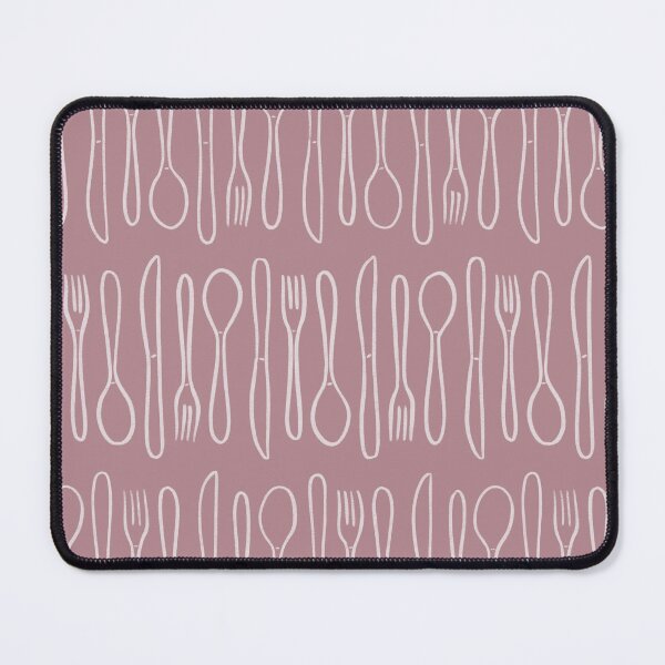 Item preview, Kitchen Cutlery & Silverware Pattern in Pink designed and sold by srsig designs.