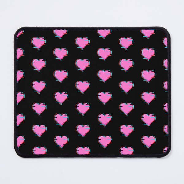 Item preview, Glitch Pixel Heart (Black background) designed and sold by S4V4NDR0iD.