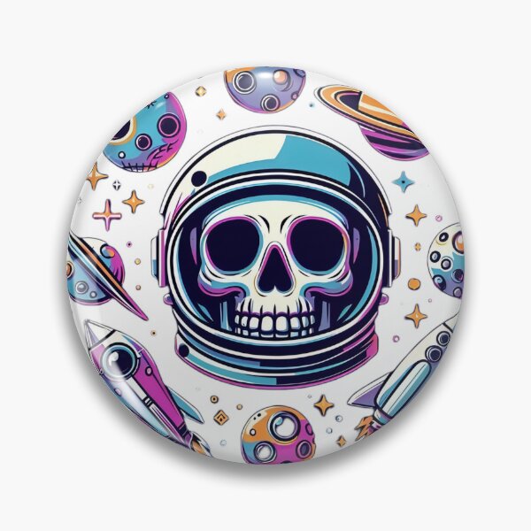 Item preview, Planetary Cosmic Astronaut Skull face designed and sold by StickyGuys.