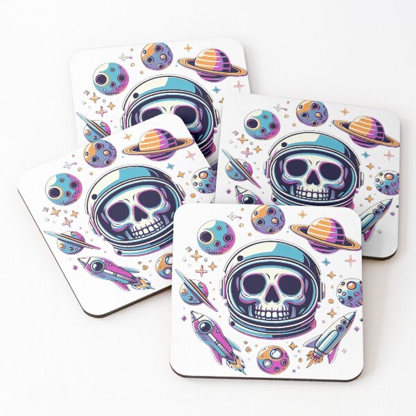 Item preview, Planetary Cosmic Astronaut Skull face designed and sold by StickyGuys.