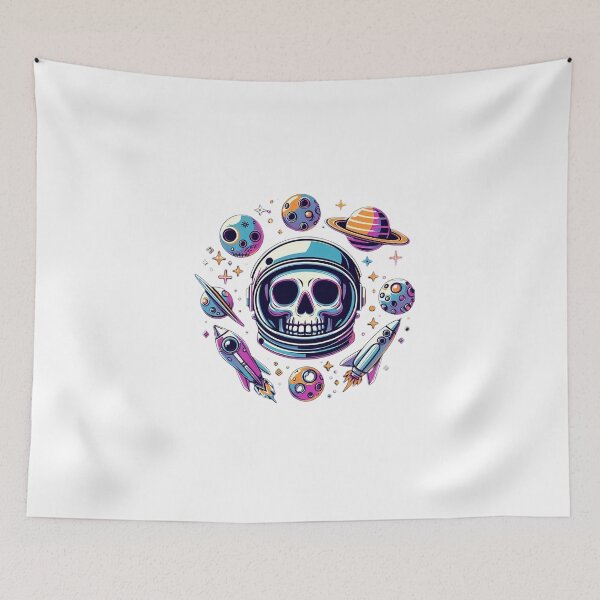 Item preview, Planetary Cosmic Astronaut Skull face designed and sold by StickyGuys.