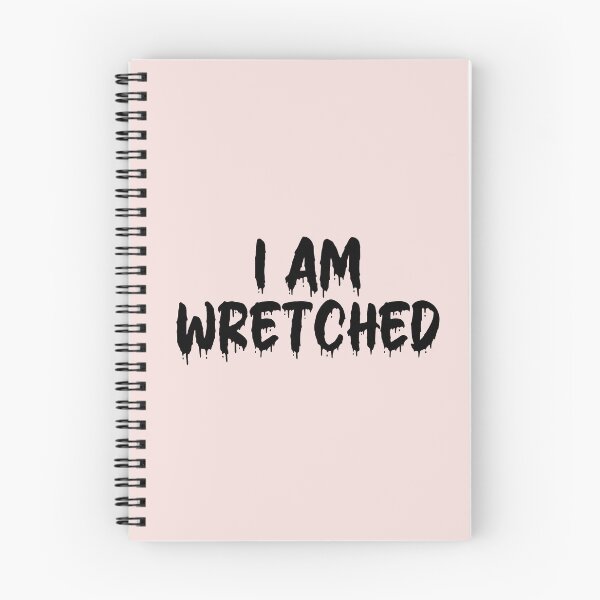Item preview, BLACK ON PINK I AM WRETCHED BLOOD DRIP designed and sold by RomeArtCo.