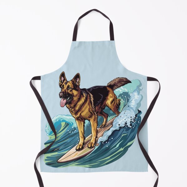 Item preview, Surfing German Shepherd designed and sold by VelvetRoom.