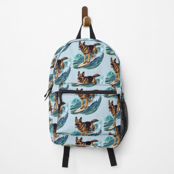 Item preview, Surfing German Shepherd designed and sold by VelvetRoom.
