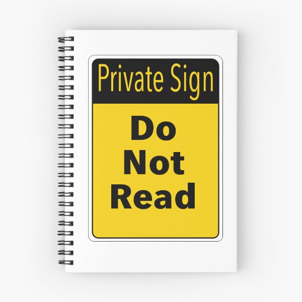 Item preview, Private Sign, Do Not Read designed and sold by Web Natural Designs.