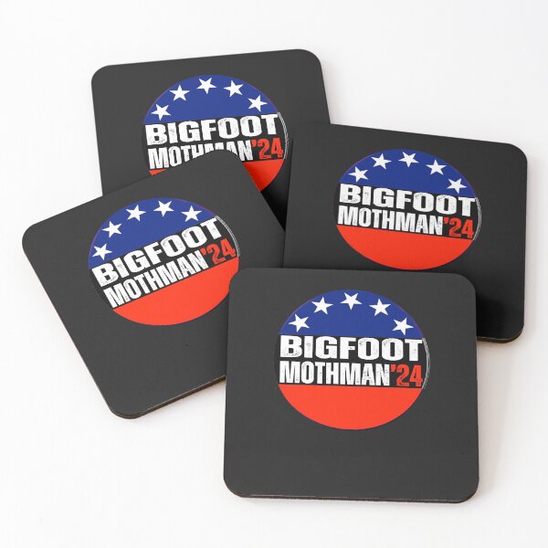 Item preview, Bigfoot and Monthman for president 2024 election designed and sold by erozzz.