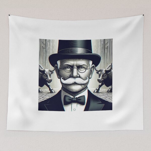 Item preview, Inversor vintage con poder financiero: hombre con sombrero de copa designed and sold by LeStudioSHB.