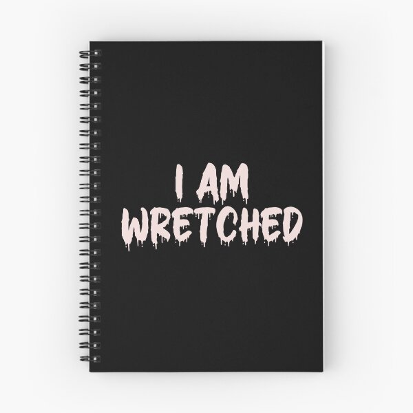 Item preview, PINK ON BLACK I AM WRETCHED BLOOD DRIP designed and sold by RomeArtCo.