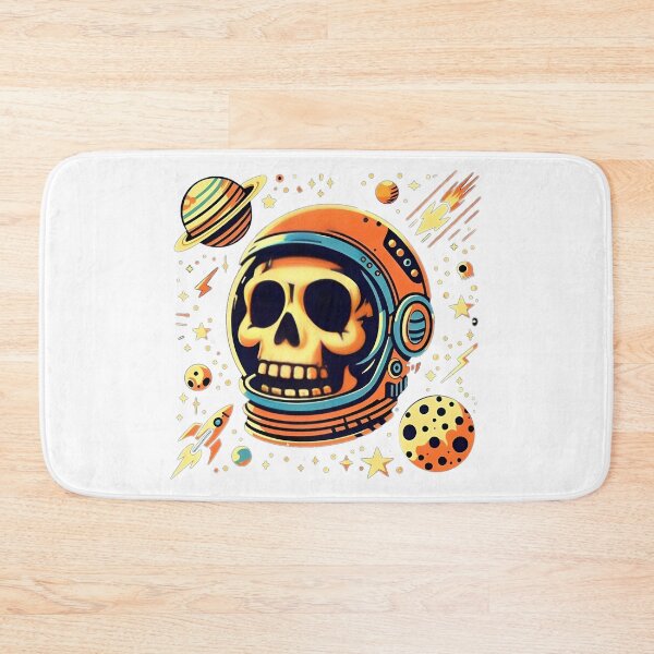 Item preview, Orange Space Astronaut Skull  designed and sold by StickyGuys.