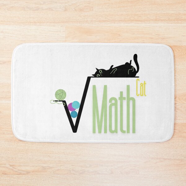 Item preview, Cat and math, cute kitty square root designed and sold by Merch-Kitsune.