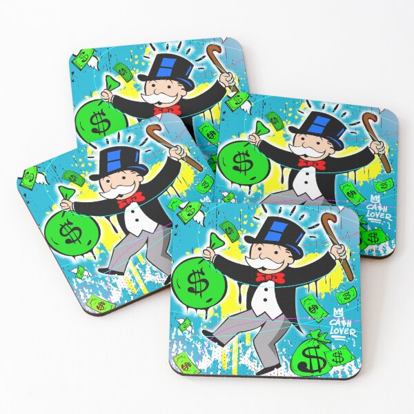 Item preview, Dance of Wealth - Monopoly Man in Money Rain designed and sold by DonVivaldo.